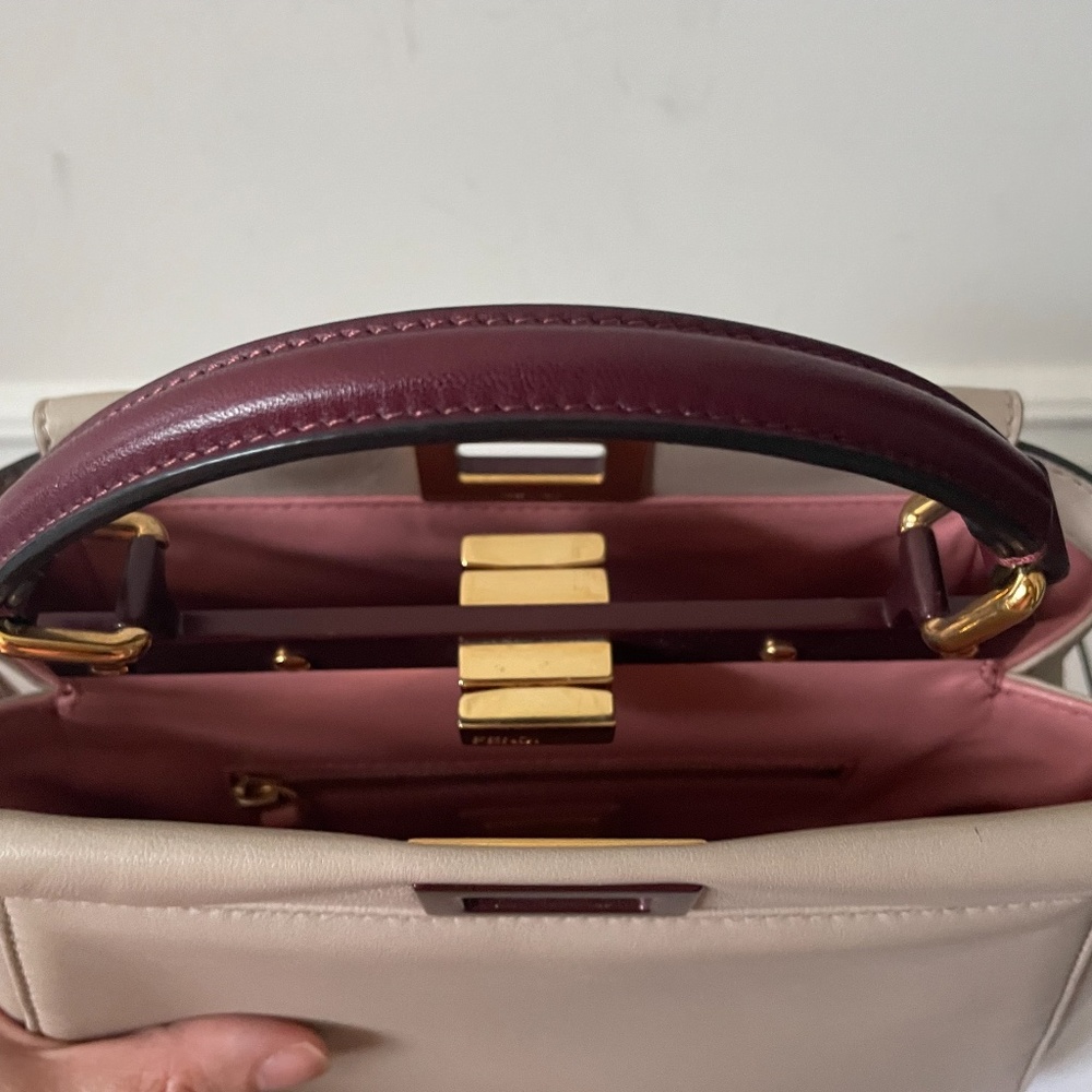 SOLD 2050 Fendi Peekaboo Mini Bicolor Crossbody Bag - Picture 8 of 16